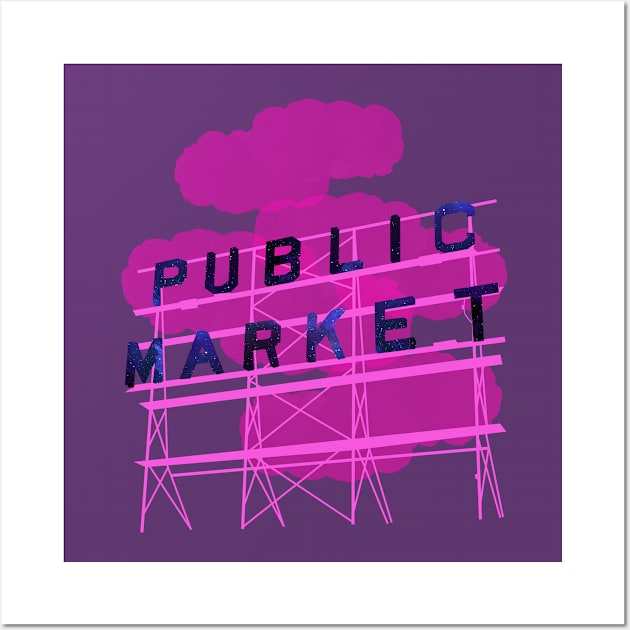 Pike Place Pink Wall Art by Pocket Nebula